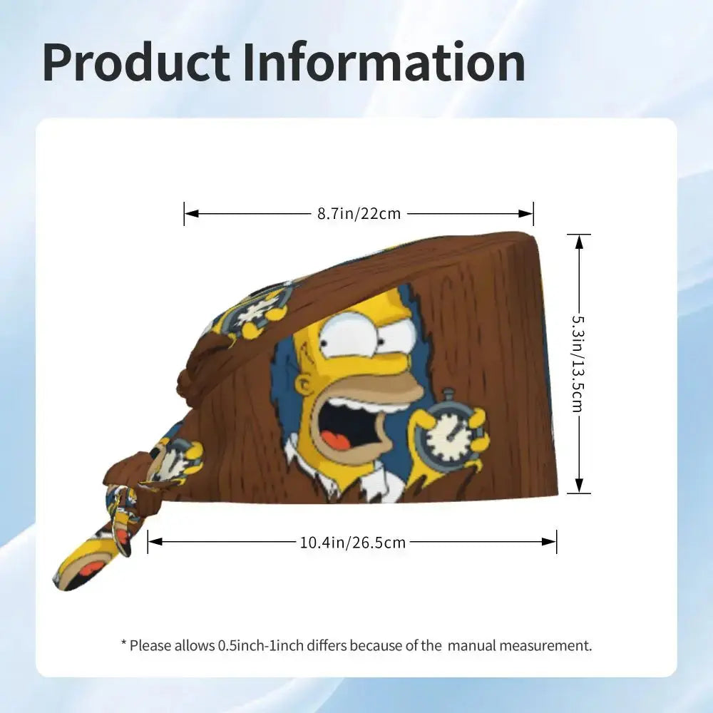 Personalisierte verstellbare Arbeitsmütze mit Gehirn Explosion, Simpsons chirurgische Kappe, chirurgische Kappe für Krankenpflege, Arzt, Chirurg, für Chef MedSurgery Store For Digital Health