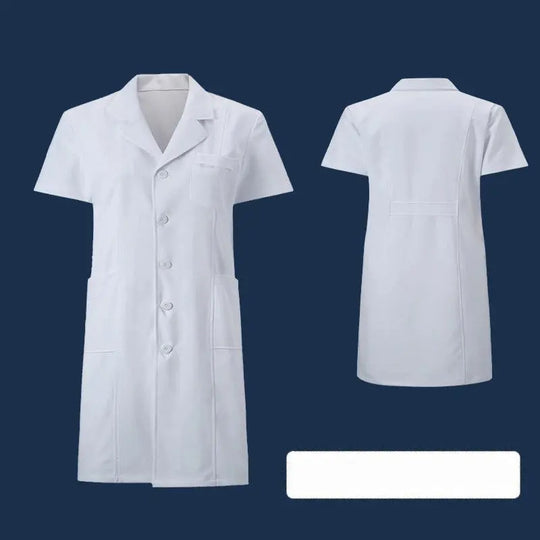 Weißer Kittel, Experimentelle Kleidung für Studenten, langärmelige medizinische Kleidung für Männer und Frauen, Chemie und Medizin kurzärmelig MedSurgery Store For Digital Health
