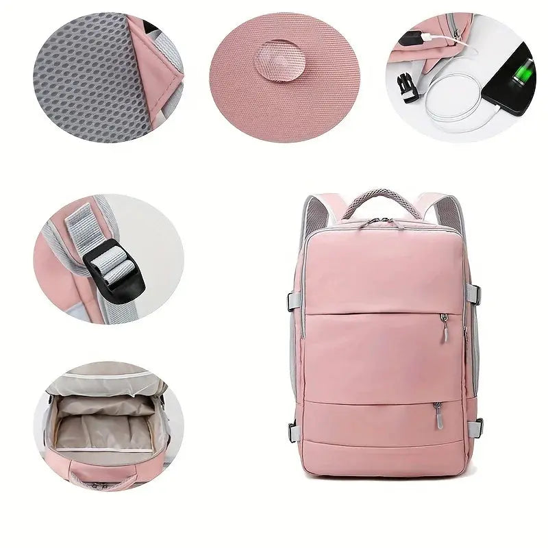 Damen-Reiserucksack mit großem Fassungsvermögen, multifunktional, Schuhaufbewahrung, mehrlagig, Trocken- und Nasstrennung, wasserdicht MedSurgery Store For Digital Health