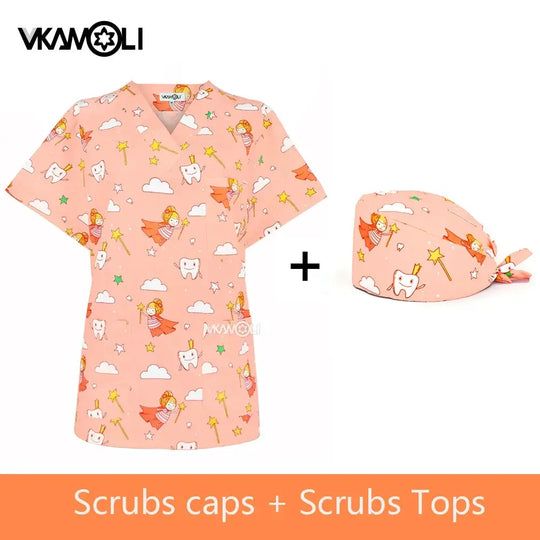 Tierklinik Spa Uniform, Damen Berufsbekleidung, Medizinischer Anzug, Peeling Tops, Peeling Shirt CJdropshipping