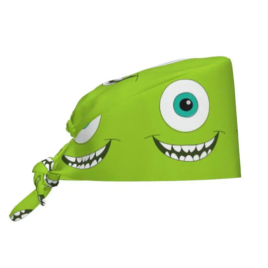 Personalisierte verstellbare Arbeitsmütze mit Monsters University Cartoon, chirurgische Mütze für Männer und Frauen, chirurgische Mütze für Krankenschwestern, Ärzte und Chirurgen MedSurgery Store For Digital Health