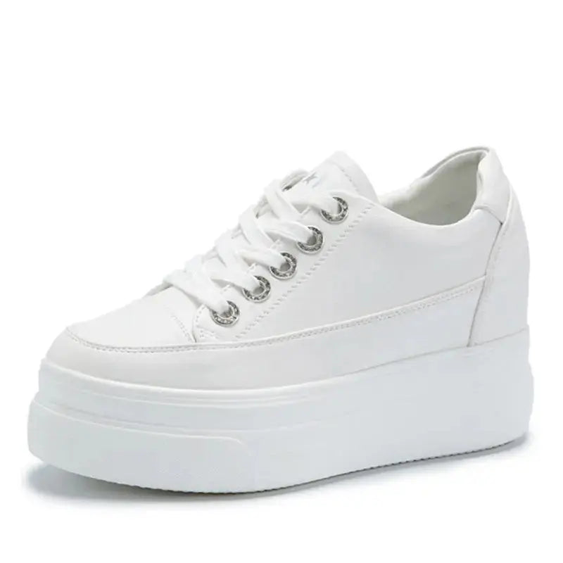 chaussures ete femme espadrille femme basket femme compensé Damen lässige Turnschuhe, atmungsaktiv und bequem weiße Schuhe mit 8CM Fersen, Plattform Höhe steigen, Herbst, 2022 MedSurgery Store For Digital Health