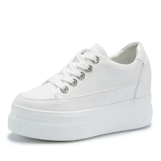 chaussures ete femme espadrille femme basket femme compensé Damen lässige Turnschuhe, atmungsaktiv und bequem weiße Schuhe mit 8CM Fersen, Plattform Höhe steigen, Herbst, 2022 MedSurgery Store For Digital Health