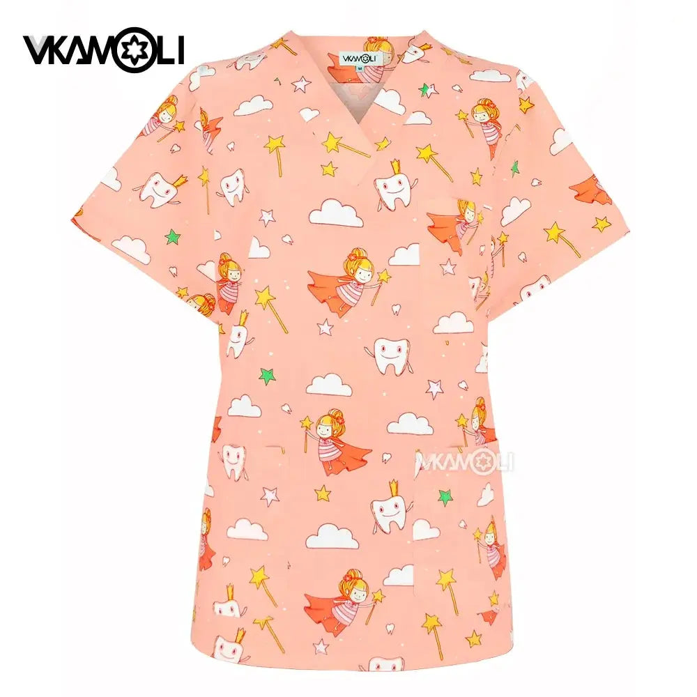Tierklinik Spa Uniform, Damen Berufsbekleidung, Medizinischer Anzug, Peeling Tops, Peeling Shirt CJdropshipping
