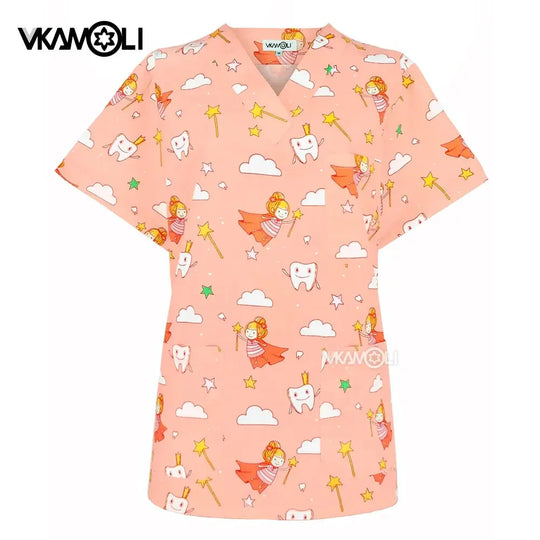Tierklinik Spa Uniform, Damen Berufsbekleidung, Medizinischer Anzug, Peeling Tops, Peeling Shirt CJdropshipping