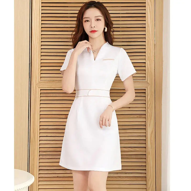 Sommer-Ästhetik-Uniform, Kurzarm-Schönheitssalon-Anzug, Damen-Spa-Ästhetikerin-Kleidung, Hotel-Massage-Arbeitskleidung, Koreanische Overalls-BC MedSurgery Store For Digital Health