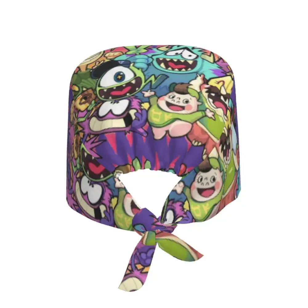 Personalisierte verstellbare Arbeitsmütze mit Monsters University Cartoon, chirurgische Mütze für Männer und Frauen, chirurgische Mütze für Krankenschwestern, Ärzte und Chirurgen MedSurgery Store For Digital Health