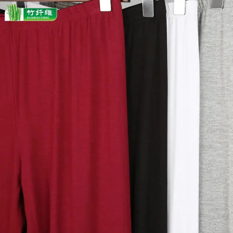 Bambusfaser-Stretch-Leggings für Frauen, Neun-Punkt, lässig, Übergröße, Frühling, Sommer und Herbst, neu von 2024 DSers Fulfillment