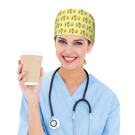 Personalisierte Die Simpsons Cartoon Cartoon medizinisches Personal Scrubs Hut Männer Frauen medizinische Krankenpflege chirurgische Scrub Kappen MedSurgery Store für digitale Gesundheit