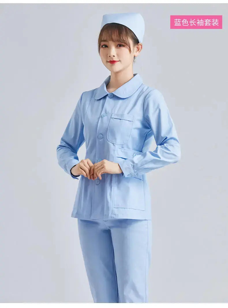 Elite White Krankenschwester Uniform - Frauen Kurzarm verstellbare Scrub Top CJdropshipping