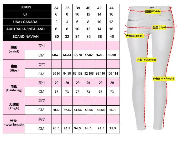 Damenhose mit niedriger Leibhöhe, eng anliegende elastische Hose mit Doppelreißverschluss, weiße Kunstlederhose für Damen MedSurgery Store For Digital Health