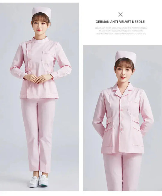 Elite White Krankenschwester Uniform - Frauen Kurzarm verstellbare Scrub Top CJdropshipping