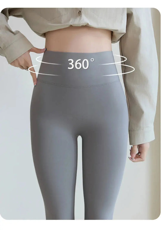 BIVIGAOS 2025 Frühling Sommer Gesäßtasche Haifischhaut Leggings Damen eng weiß Casual Sport Fitness Leggings Leggings Skinny Hosen MedSurgery Store For Digital Health