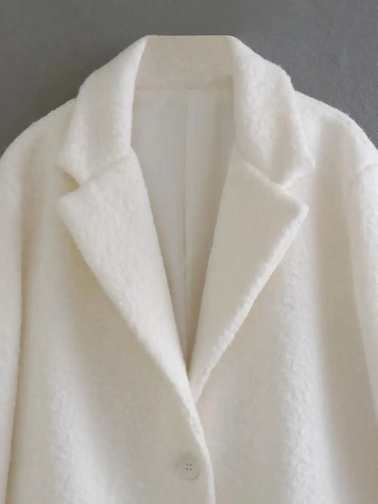 2025 Damen Lange Wolljacke Herbst Winter Damen Kaschmirmantel Mittellang Wollmischungen Langarm Elegant Einreihig Kleidung MedSurgery Store For Digital Health