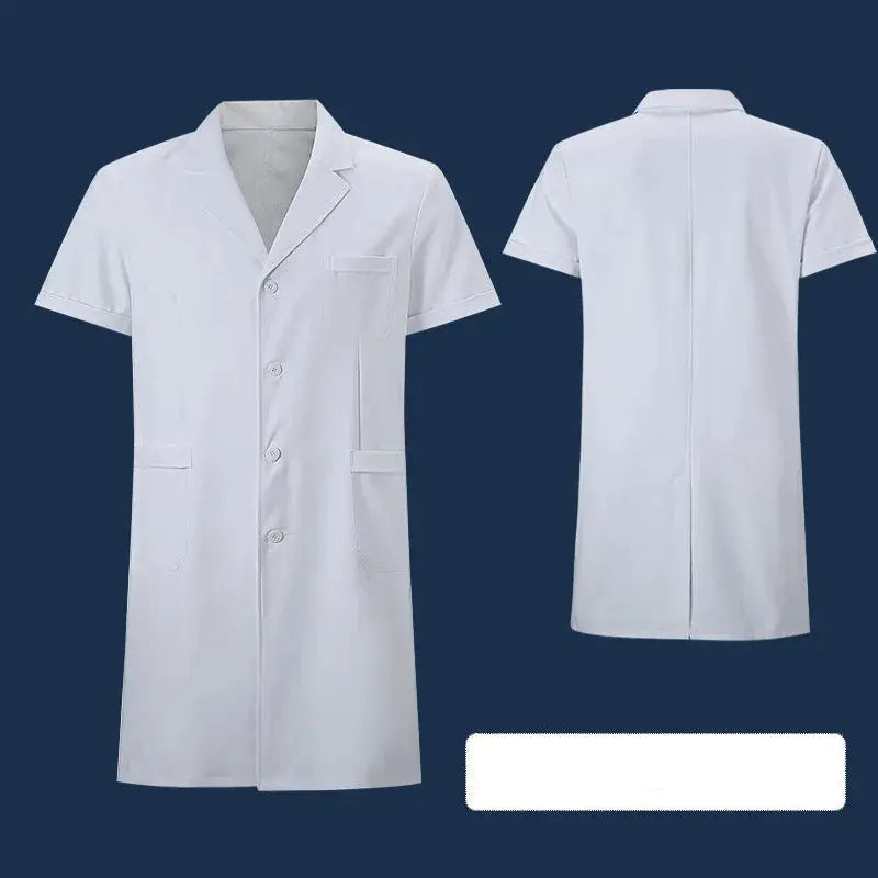 Weißer Kittel, Experimentelle Kleidung für Studenten, langärmelige medizinische Kleidung für Männer und Frauen, Chemie und Medizin kurzärmelig MedSurgery Store For Digital Health