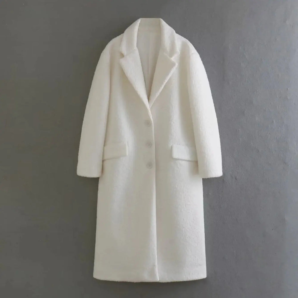 2025 Damen Lange Wolljacke Herbst Winter Damen Kaschmirmantel Mittellang Wollmischungen Langarm Elegant Einreihig Kleidung MedSurgery Store For Digital Health