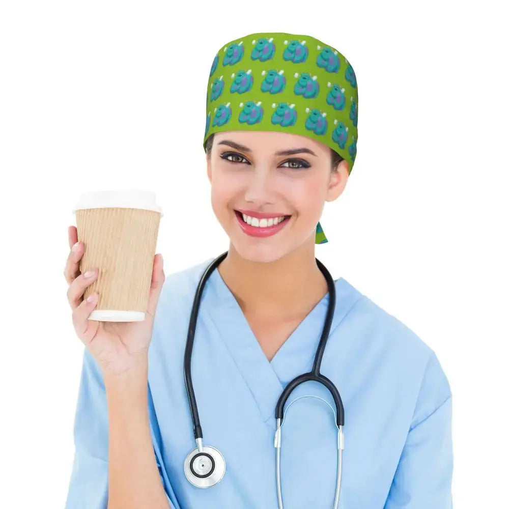 Personalisierte verstellbare Arbeitsmütze mit Monsters University Cartoon, chirurgische Mütze für Männer und Frauen, chirurgische Mütze für Krankenschwestern, Ärzte und Chirurgen MedSurgery Store For Digital Health