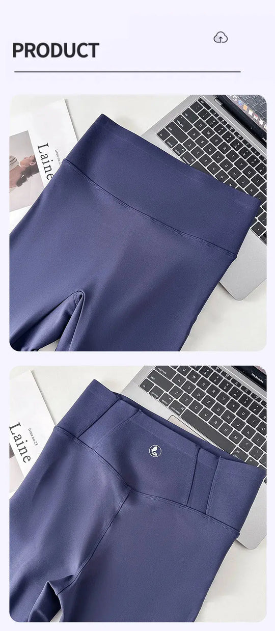 BIVIGAOS 2025 Frühling Sommer Neu Rot Pflaume 3D Nackt Gefühl Nackt Haifischhaut Leggings Schlank Frauen Sexy Sport Yoga Push Up Fitness Leggings MedSurgery Store For Digital Health