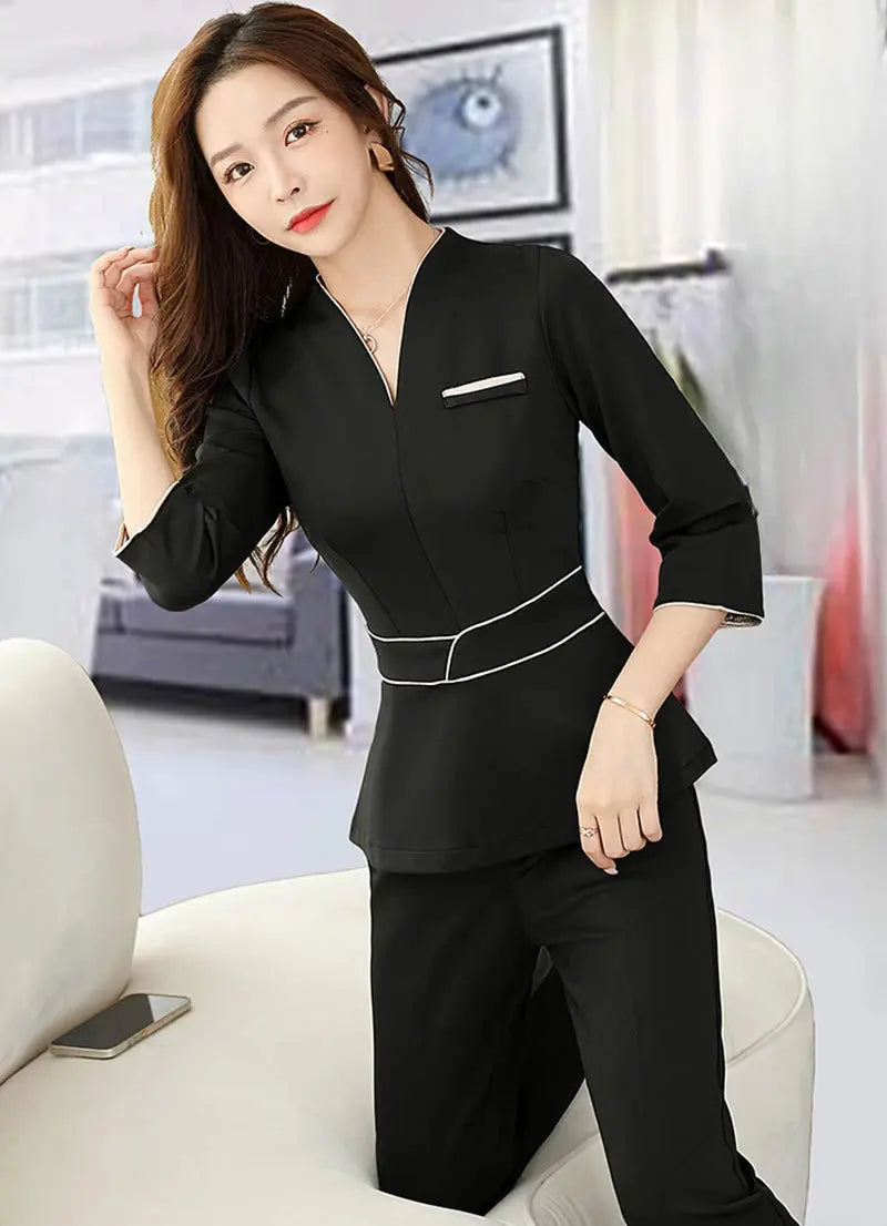 Sommer-Ästhetik-Uniform, Kurzarm-Schönheitssalon-Anzug, Damen-Spa-Ästhetikerin-Kleidung, Hotel-Massage-Arbeitskleidung, Koreanische Overalls-BC MedSurgery Store For Digital Health