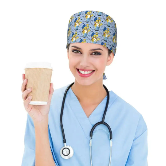 Personalisierte verstellbare Arbeitsmütze mit Gehirn Explosion, Simpsons chirurgische Kappe, chirurgische Kappe für Krankenpflege, Arzt, Chirurg, für Chef MedSurgery Store For Digital Health