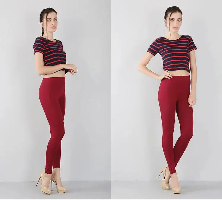 Bambusfaser-Stretch-Leggings für Frauen, Neun-Punkt, lässig, Übergröße, Frühling, Sommer und Herbst, neu von 2024 DSers Fulfillment