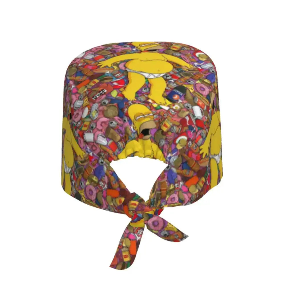 Personalisierte Die Simpsons Cartoon Cartoon medizinisches Personal Scrubs Hut Männer Frauen medizinische Krankenpflege chirurgische Scrub Kappen MedSurgery Store für digitale Gesundheit