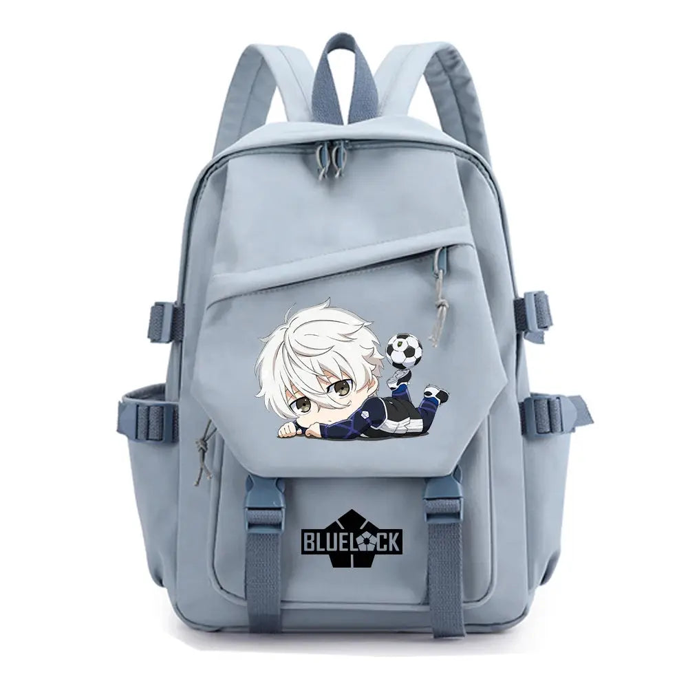 Anime blau Schloss Rucksack, Mode Reise-Rucksäcke für Männer und Frauen, Outdoor-Sport-Schultasche MedSurgery Store For Digital Health
