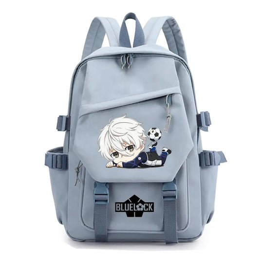 Anime blau Schloss Rucksack, Mode Reise-Rucksäcke für Männer und Frauen, Outdoor-Sport-Schultasche MedSurgery Store For Digital Health
