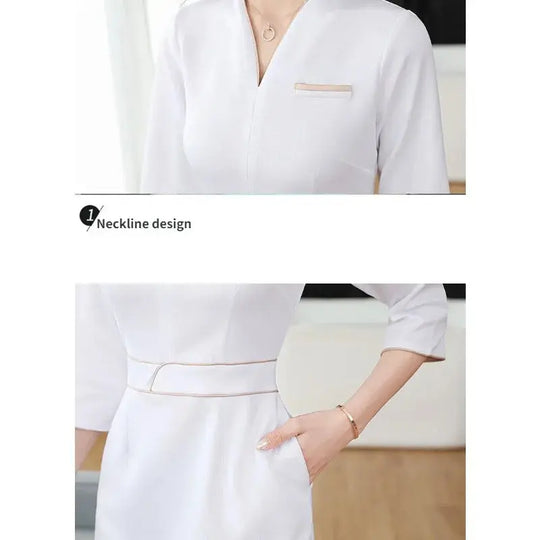 Sommer-Ästhetik-Uniform, Kurzarm-Schönheitssalon-Anzug, Damen-Spa-Ästhetikerin-Kleidung, Hotel-Massage-Arbeitskleidung, Koreanische Overalls-BC MedSurgery Store For Digital Health