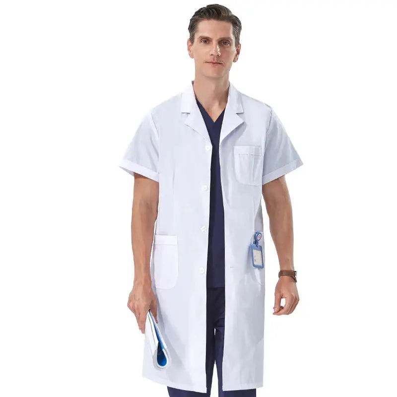 Günstiger weißer Laborkittel für Frauen, Männer, Studenten, Chemie, medizinische Fachkräfte, Krankenschwester, Langarm, Arztkittel XK002 MedSurgery Store For Digital Health