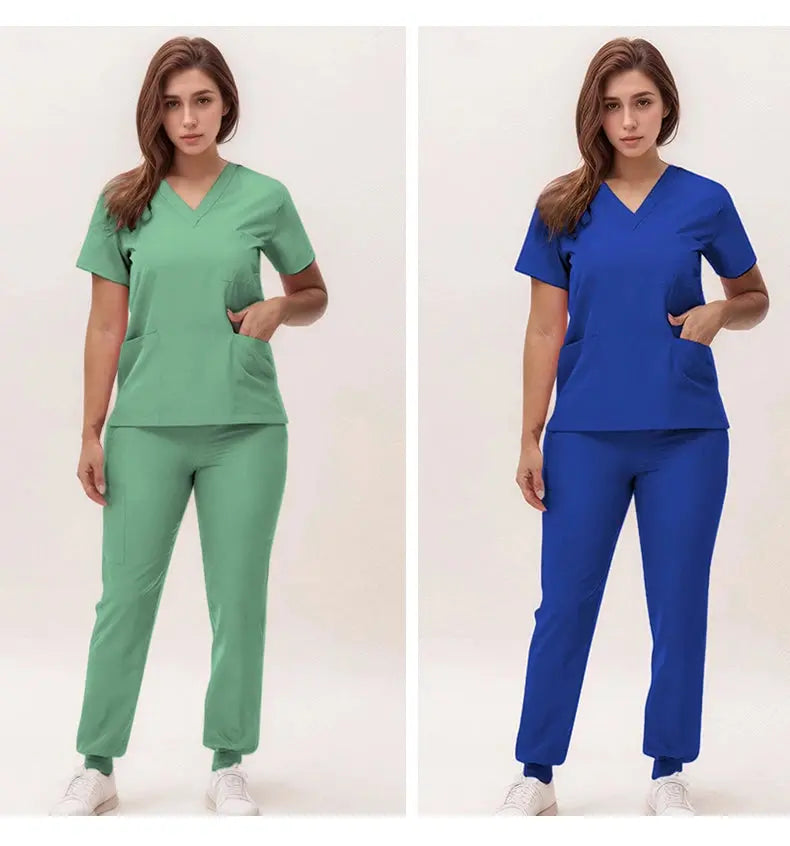 2025 neue V-Ausschnitt Krankenpflegekittel, Jogginghosen, OP-Kittel-Sets, Zahnarztkittel, Krankenhauskittel, Krankenhauskittel S21 MedSurgery Store For Digital Health