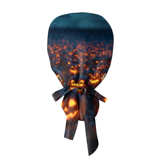 Unisex Halloween Print Scrub Cap für Ärzte oder Krankenschwestern - Scrub Cap mit Druck für medizinische Arbeit. Casual Style aus Baumwolle, bequem und stilvoll. CJdropshipping