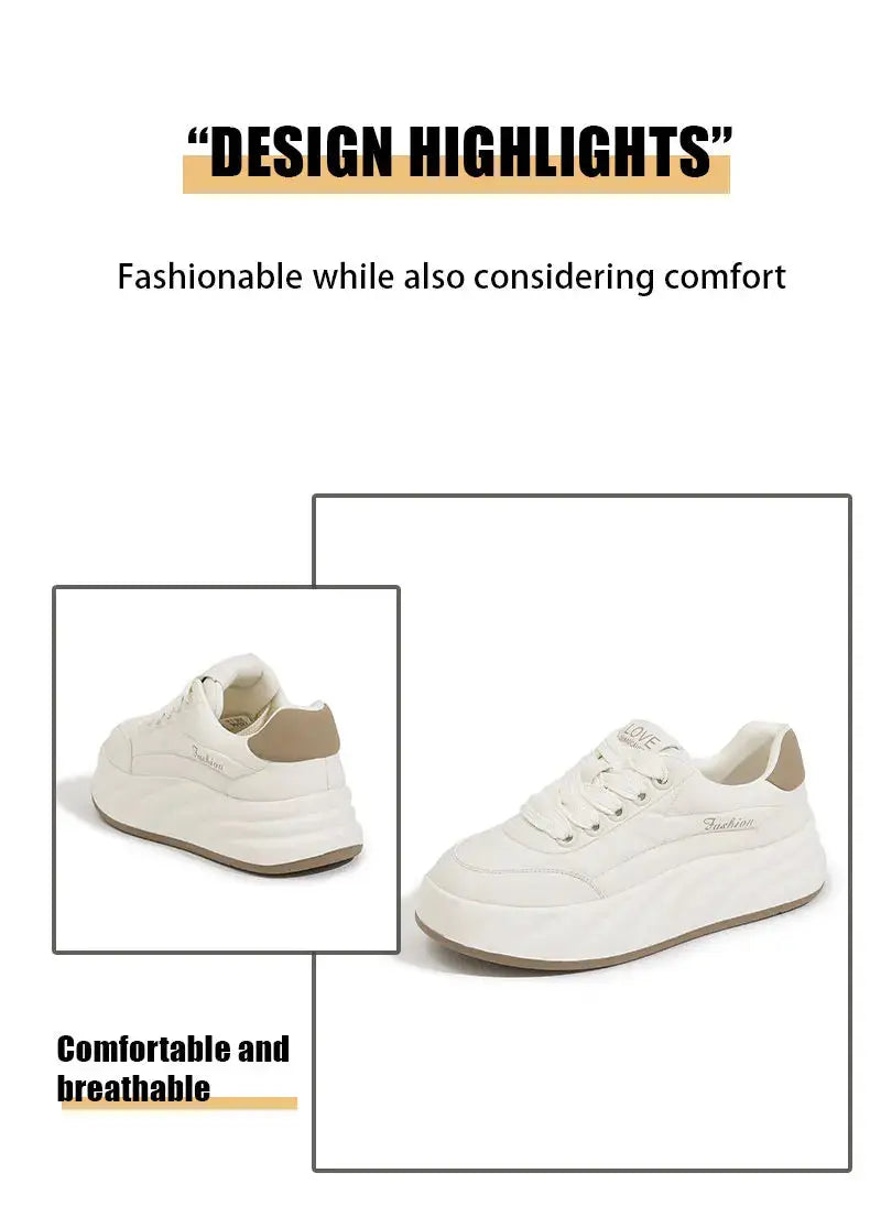 Frauen Weiße Schuhe 2025, Neue Flache Turnschuhe, Koreanischer Stil, Casual Sport, Vielseitige Brotschuhe MedSurgery Store For Digital Health