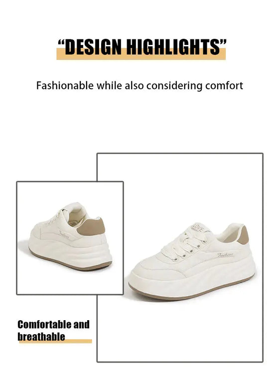 Frauen Weiße Schuhe 2025, Neue Flache Turnschuhe, Koreanischer Stil, Casual Sport, Vielseitige Brotschuhe MedSurgery Store For Digital Health