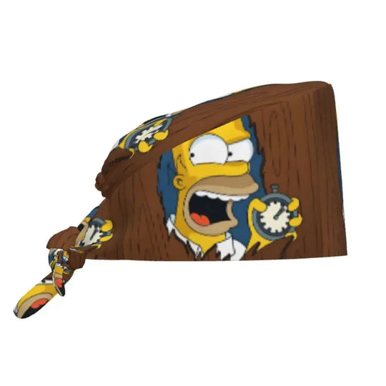 Personalisierte verstellbare Arbeitsmütze mit Gehirn Explosion, Simpsons chirurgische Kappe, chirurgische Kappe für Krankenpflege, Arzt, Chirurg, für Chef MedSurgery Store For Digital Health