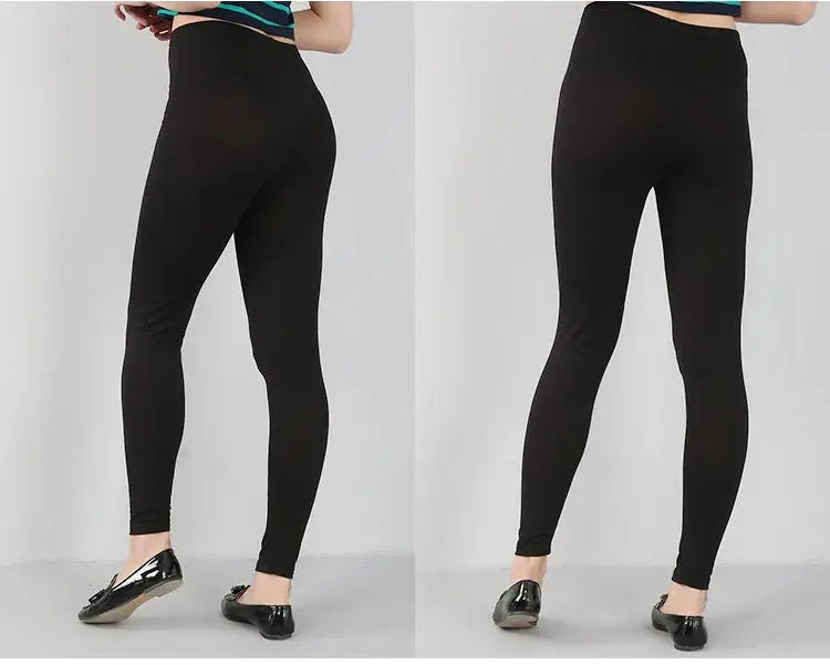 Bambusfaser-Stretch-Leggings für Frauen, Neun-Punkt, lässig, Übergröße, Frühling, Sommer und Herbst, neu von 2024 DSers Fulfillment