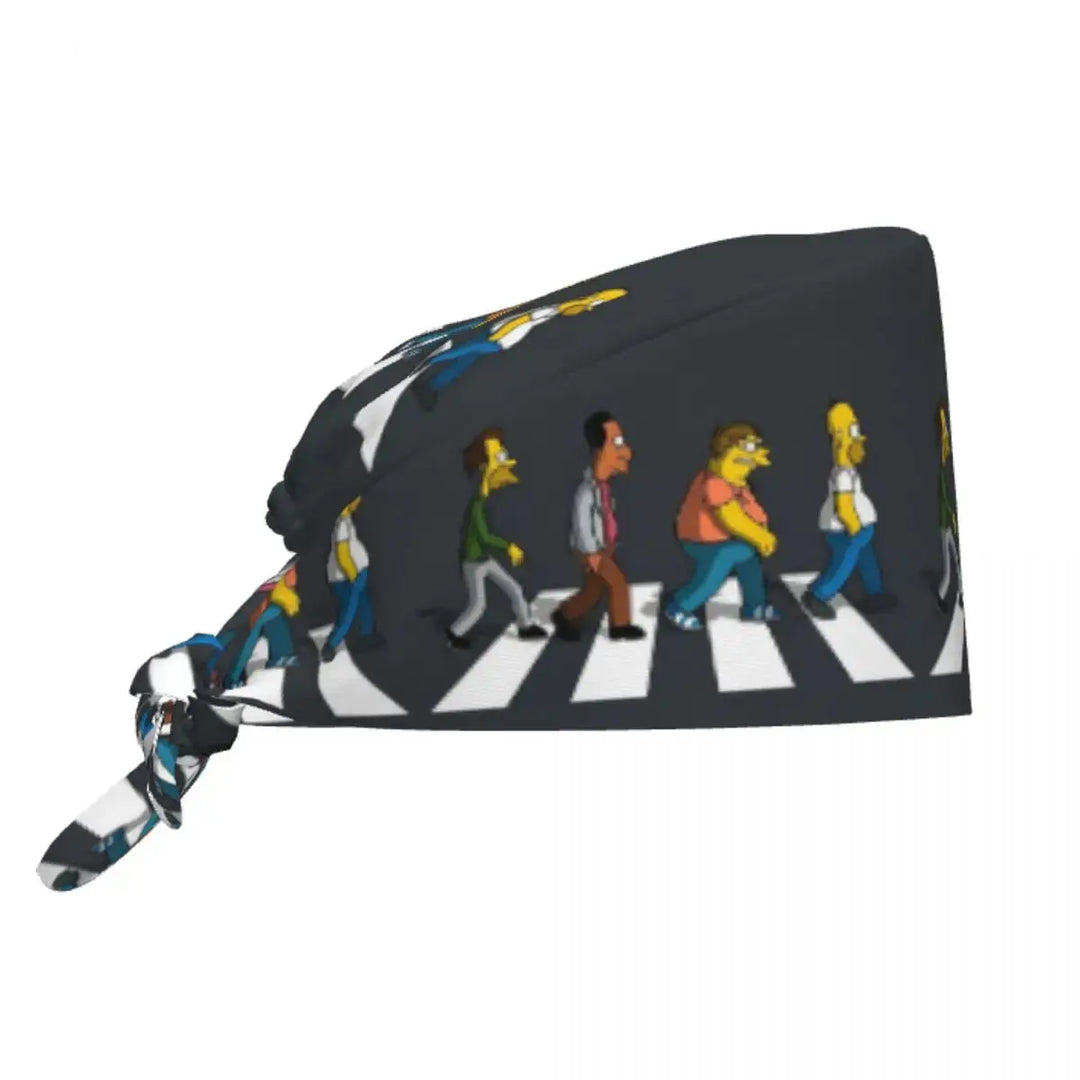 Personalisierte Die Simpsons Cartoon Cartoon medizinisches Personal Scrubs Hut Männer Frauen medizinische Krankenpflege chirurgische Scrub Kappen MedSurgery Store für digitale Gesundheit