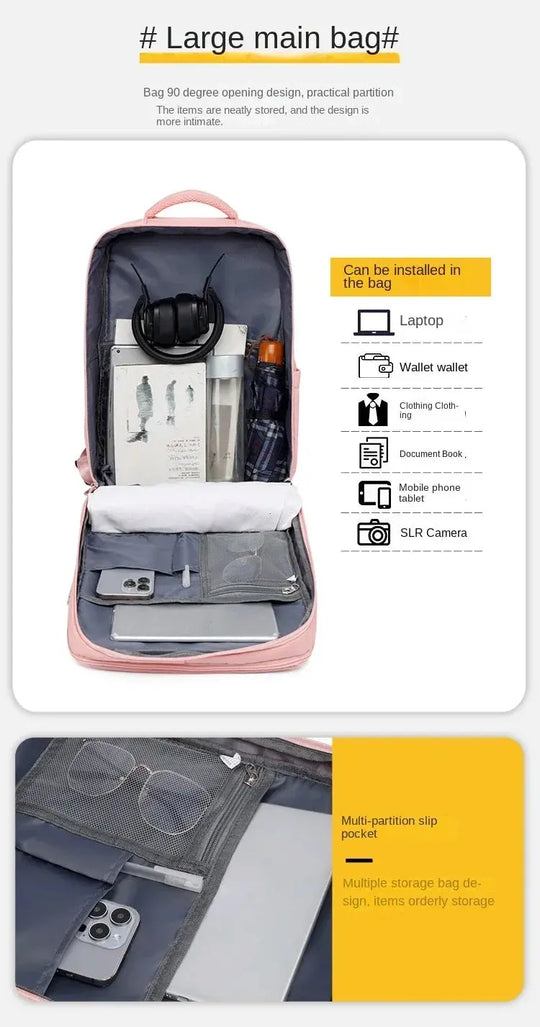 Damen-Reiserucksack, Rucksack, TSA-Laptop-Rucksack, flugtaugliche College-Krankenschwester-Tasche, lässiger Wochenend-Rucksack MedSurgery Store For Digital Health