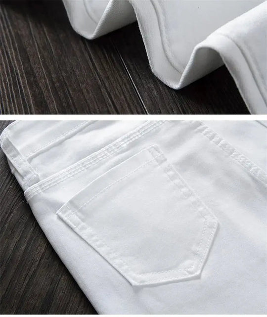 Weiße Skinny-Hose für Frauen, Skinny Jeans mit hoher Taille, Stretch, modisch, Frühling/Sommer/Herbst, 2022 MedSurgery Store For Digital Health
