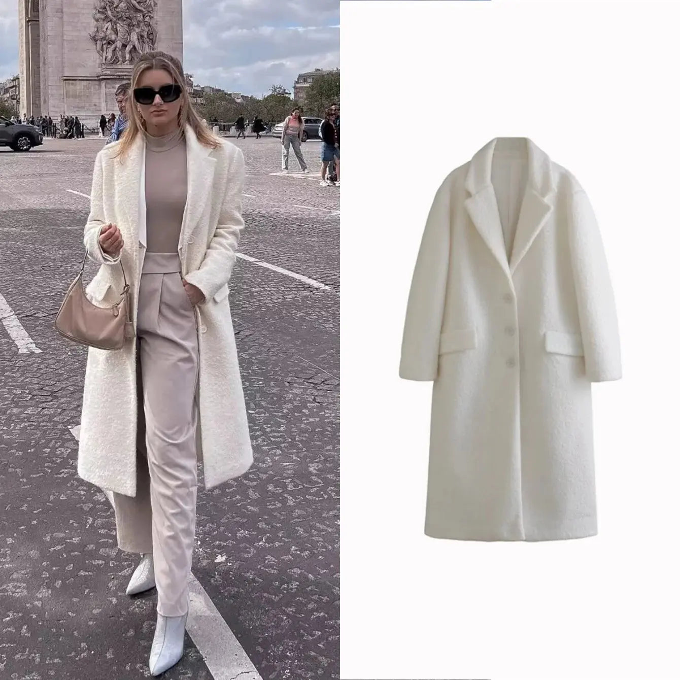 2025 Damen Lange Wolljacke Herbst Winter Damen Kaschmirmantel Mittellang Wollmischungen Langarm Elegant Einreihig Kleidung MedSurgery Store For Digital Health