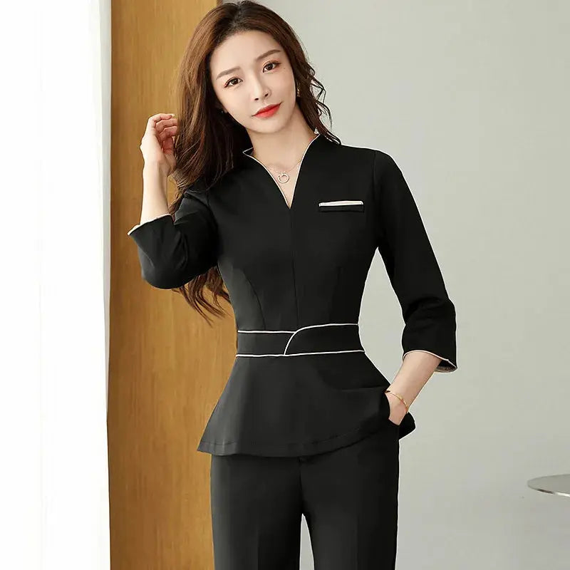 Sommer-Ästhetik-Uniform, Kurzarm-Schönheitssalon-Anzug, Damen-Spa-Ästhetikerin-Kleidung, Hotel-Massage-Arbeitskleidung, Koreanische Overalls-BC MedSurgery Store For Digital Health