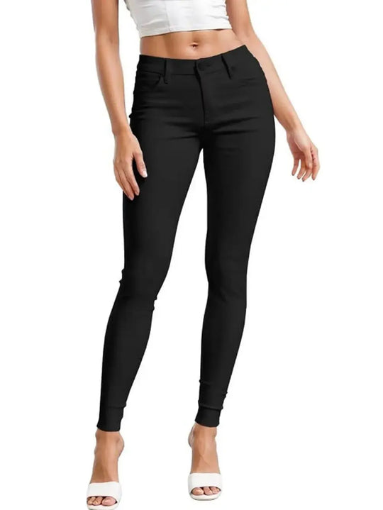 Damen-Jeans aus Baumwollstretch, Freizeithose, weiß, ultra-elastisch, bequem, für die Arbeit MedSurgery Store For Digital Health