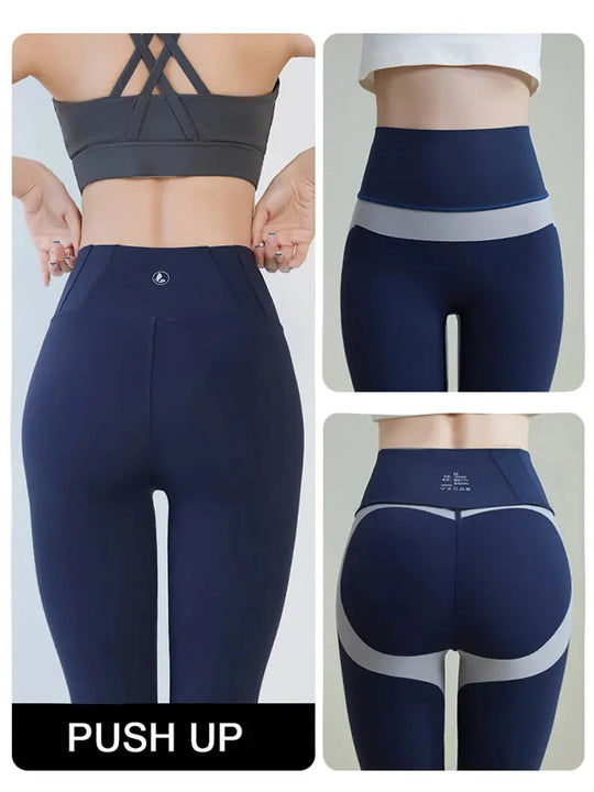 BIVIGAOS 2025 Frühling Sommer Neu Rot Pflaume 3D Nackt Gefühl Nackt Haifischhaut Leggings Schlank Frauen Sexy Sport Yoga Push Up Fitness Leggings MedSurgery Store For Digital Health