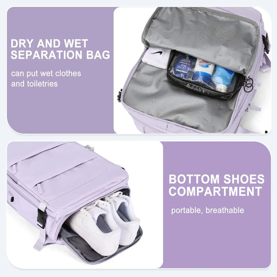 Frauen-Reiserucksack, Rucksack, TSA-Flug genehmigt Laptop-Rucksack, College Krankenschwester Tasche, lässig Wochenende Rucksack MedSurgery Store For Digital Health