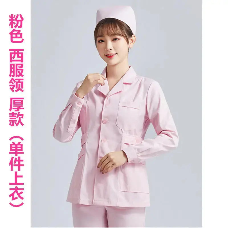 Elite White Krankenschwester Uniform - Frauen Kurzarm verstellbare Scrub Top CJdropshipping