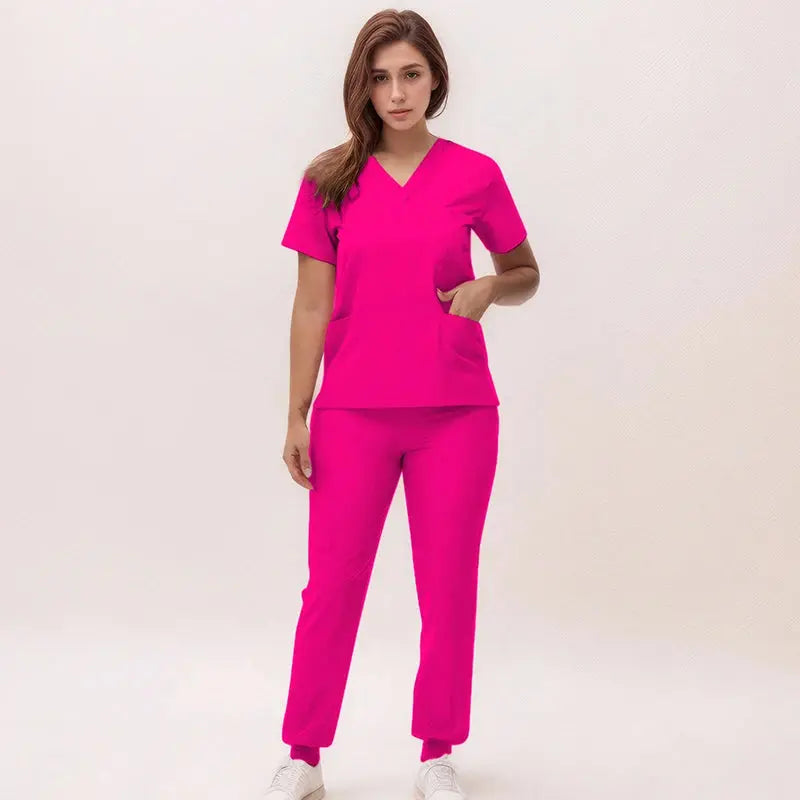 2025 neue V-Ausschnitt Krankenpflegekittel, Jogginghosen, OP-Kittel-Sets, Zahnarztkittel, Krankenhauskittel, Krankenhauskittel S21 MedSurgery Store For Digital Health