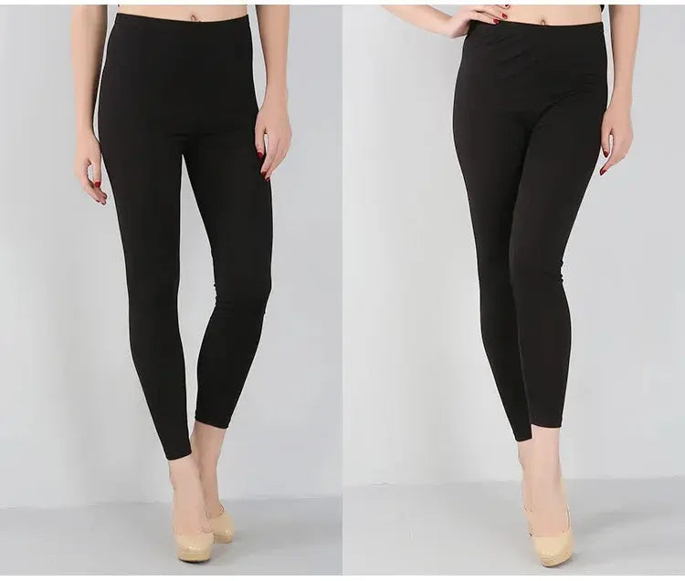 Bambusfaser-Stretch-Leggings für Frauen, Neun-Punkt, lässig, Übergröße, Frühling, Sommer und Herbst, neu von 2024 DSers Fulfillment