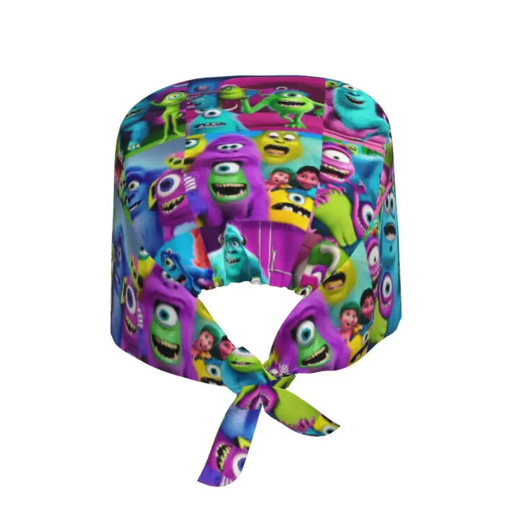Personalisierte verstellbare Arbeitsmütze mit Monsters University Cartoon, chirurgische Mütze für Männer und Frauen, chirurgische Mütze für Krankenschwestern, Ärzte und Chirurgen MedSurgery Store For Digital Health
