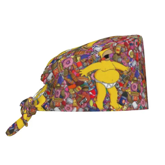 Personalisierte verstellbare Arbeitsmütze mit Gehirn Explosion, Simpsons chirurgische Kappe, chirurgische Kappe für Krankenpflege, Arzt, Chirurg, für Chef MedSurgery Store For Digital Health