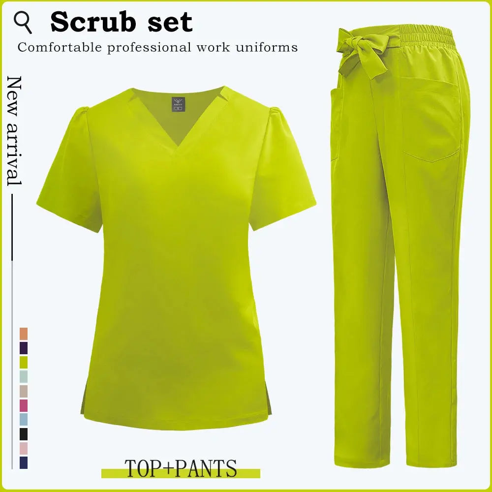 Kurze Ärmel Klinik Arbeitskleidung, Frauen Scrubs, Krankenhaus Scrubs, Dental Scrub Anzug, Krankenpflege Zubehör CJdropshipping